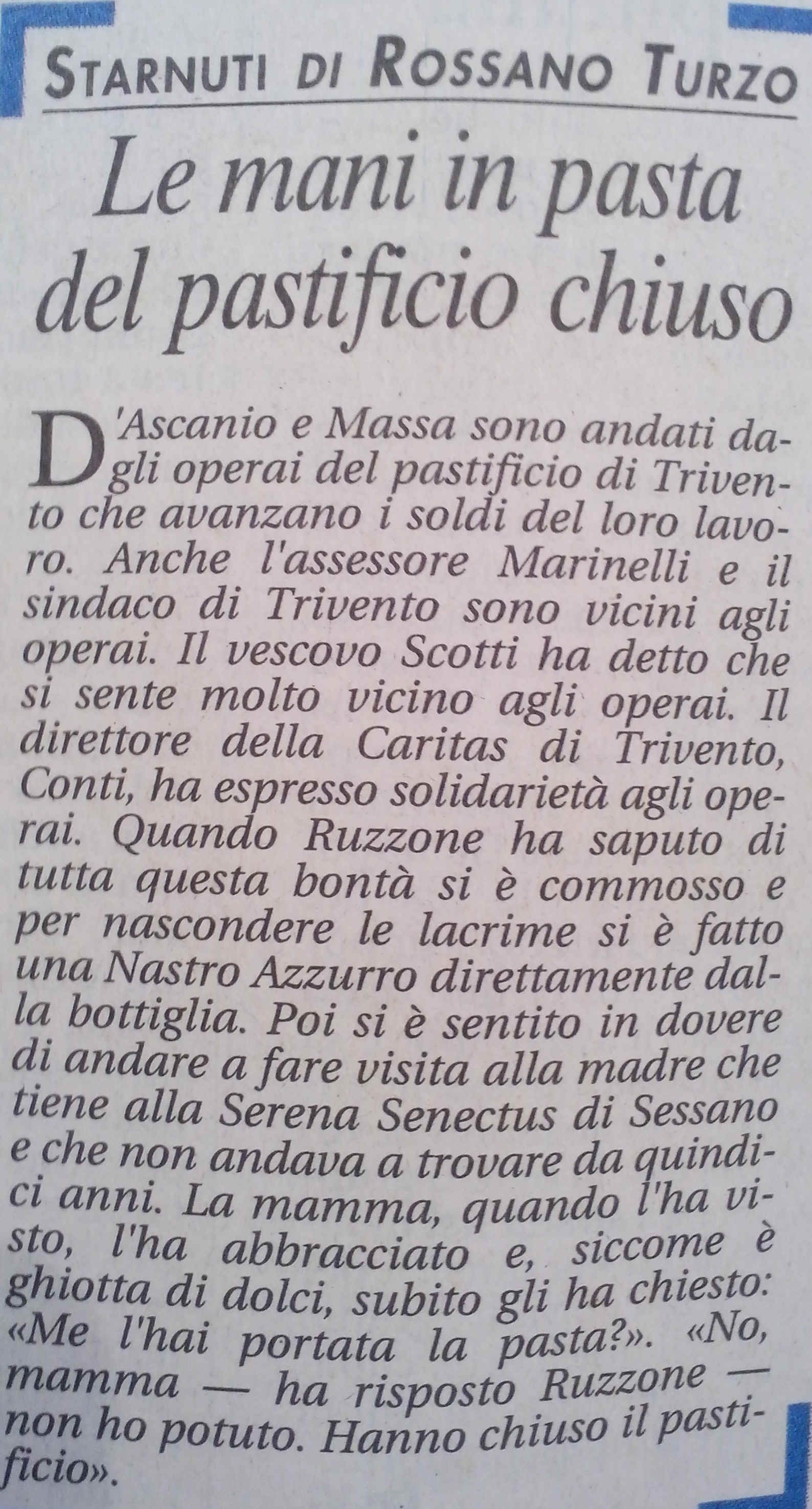 Rossano Turzo - Starnuti -4 gennaio 2007