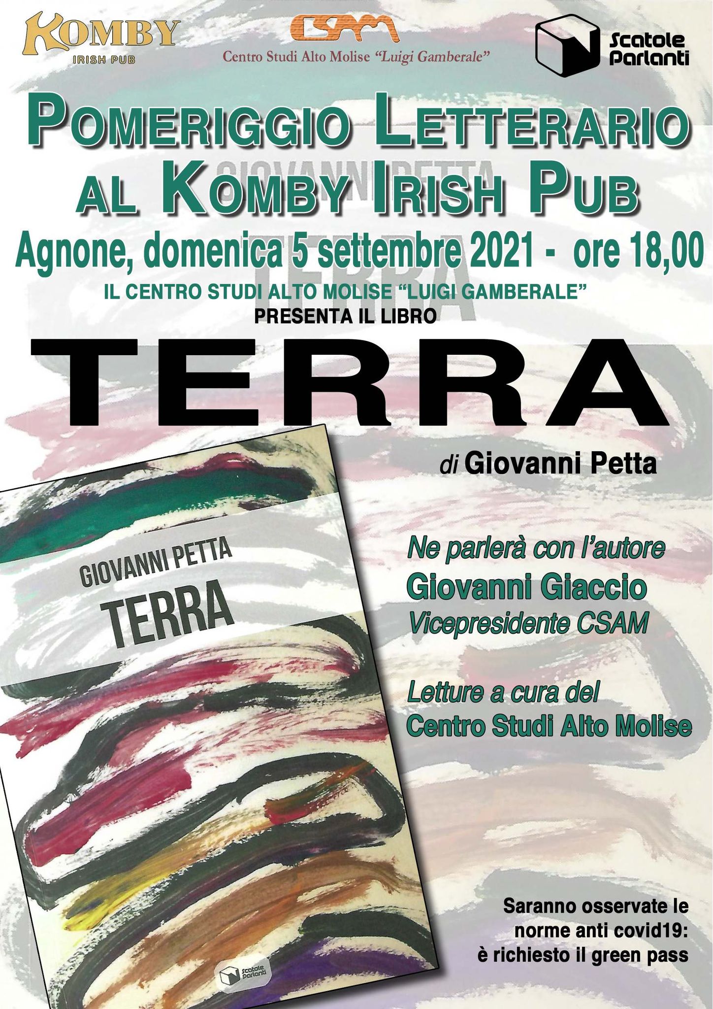 Giovanni Petta, Terra, Presentazione Agnone - Locandina