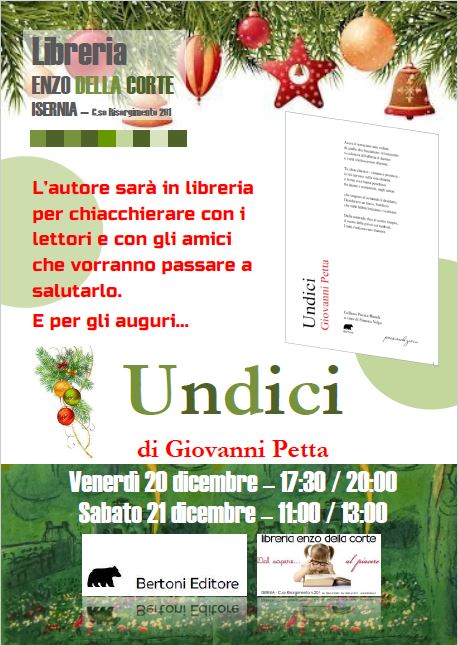 Giovanni Petta - Undici - Firmacopie alla libreria Della Corte