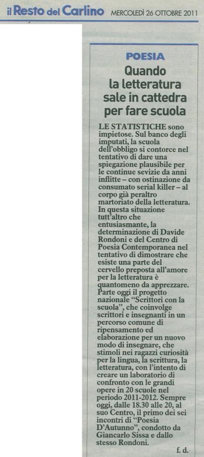 Giovanni Petta - Scrittori per la Scuola - Davide Rondoni