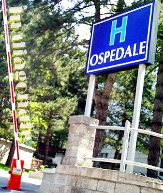 In diagonale - Ospedale di Agnone, ingresso
