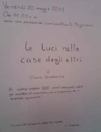 Letture Effervescenti - Incontro con Chiara Gamberale