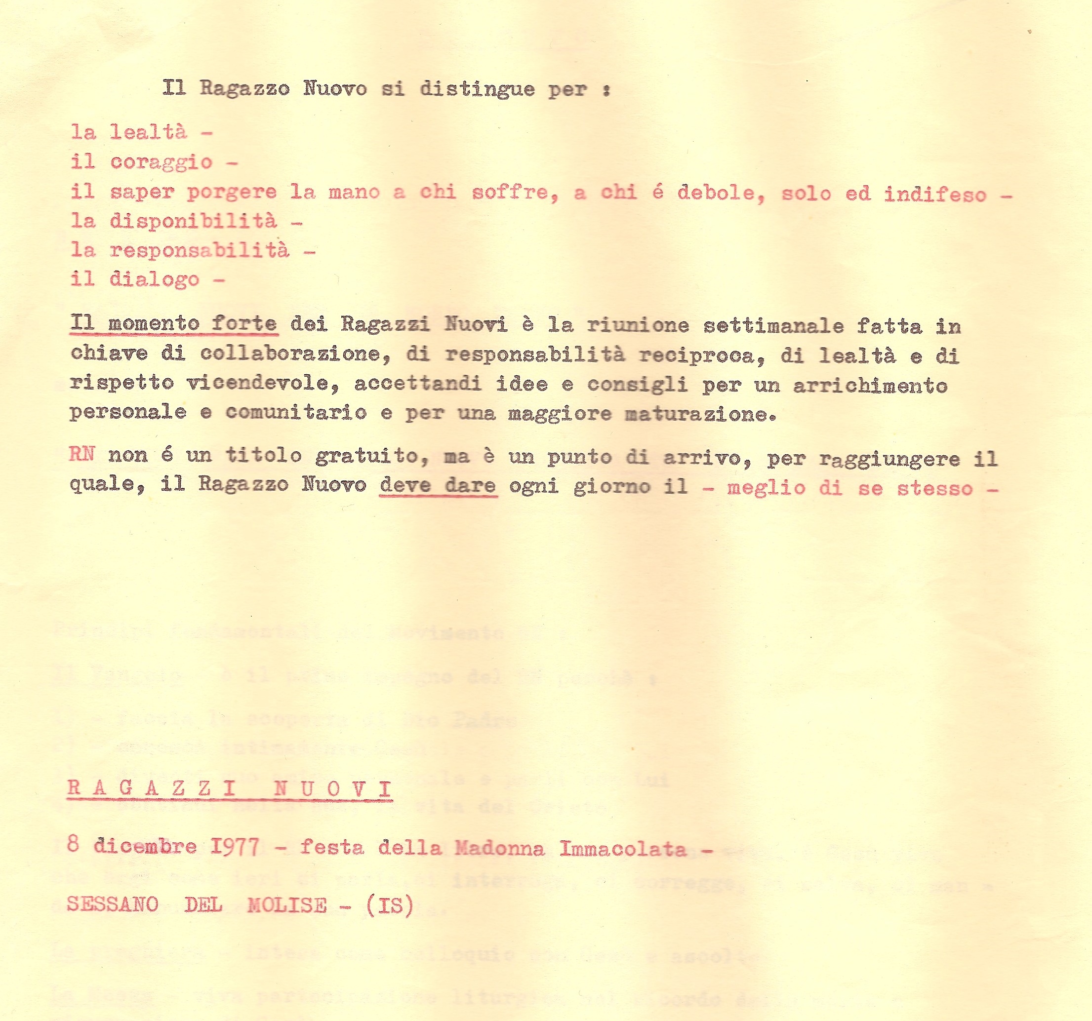 Sessano del Molise - I Ragazzi Nuovi