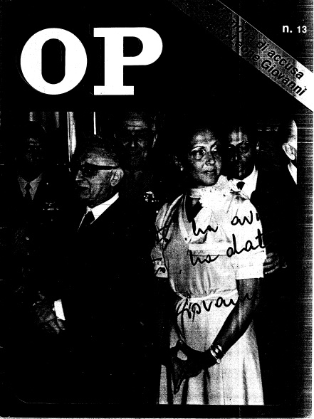 «Osservatore Politico», Mino Pecorelli, Copertina 25 giugno 1978