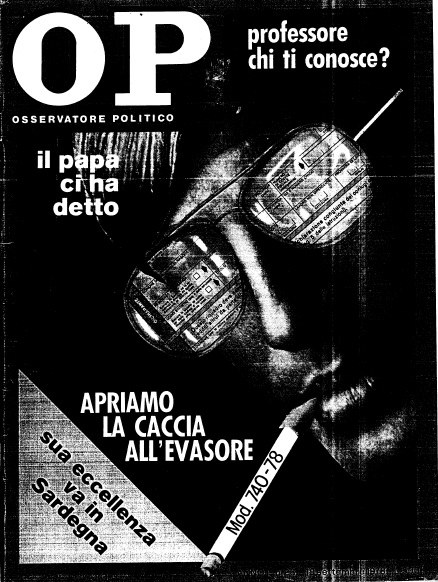 «Osservatore Politico», Mino Pecorelli, Copertina 19 settembre 1978