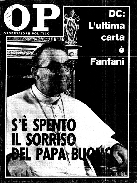 «Osservatore Politico», Mino Pecorelli, Copertina 10 ottobre 1978