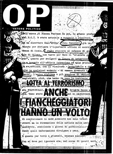 «Osservatore Politico», Mino Pecorelli, Copertina 17 ottobre 1978