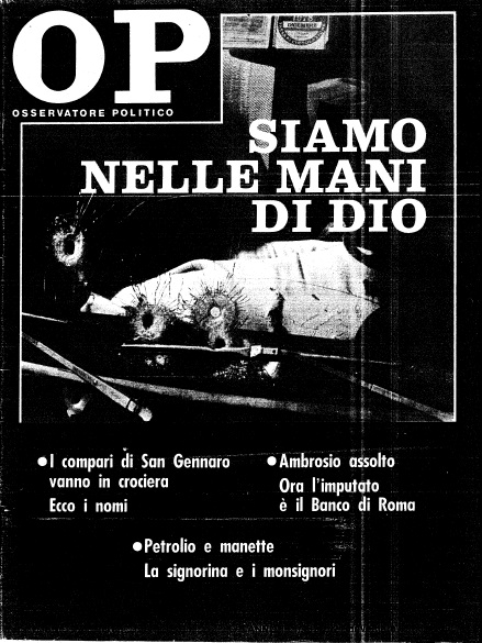 «Osservatore Politico», Mino Pecorelli, Copertina 21 novembre 1978