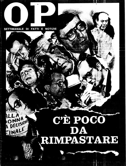 «Osservatore Politico», Mino Pecorelli, Copertina 28 novembre 1978