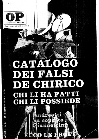 «Osservatore Politico», Mino Pecorelli, Copertina 26 dicembre 1978