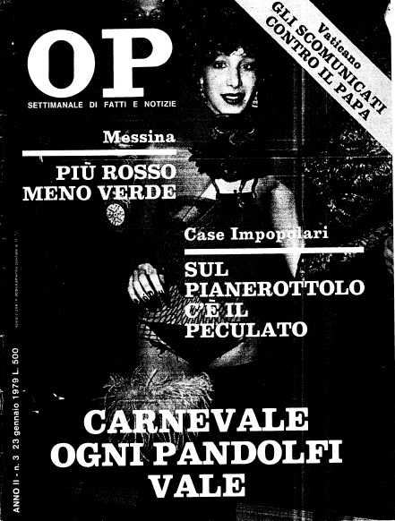 «Osservatore Politico», Mino Pecorelli, Copertina 23 gennaio 1979
